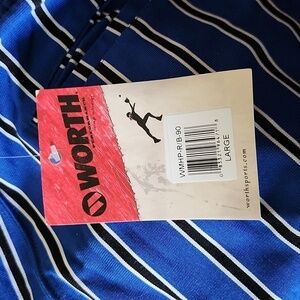 Worth Baseball Pants Softball Pants New Large Blue with Black White Pinstripes